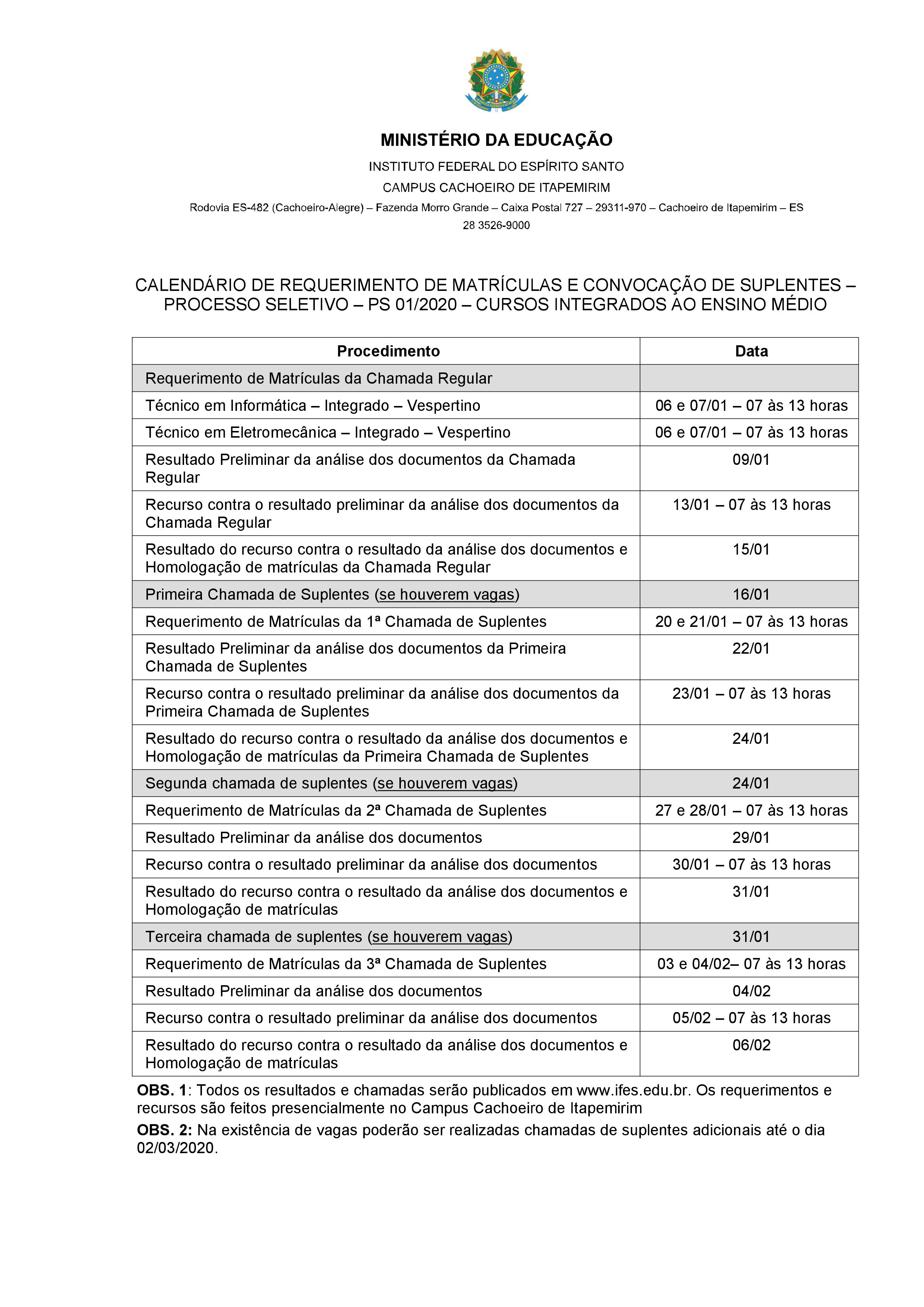 calendario integrado