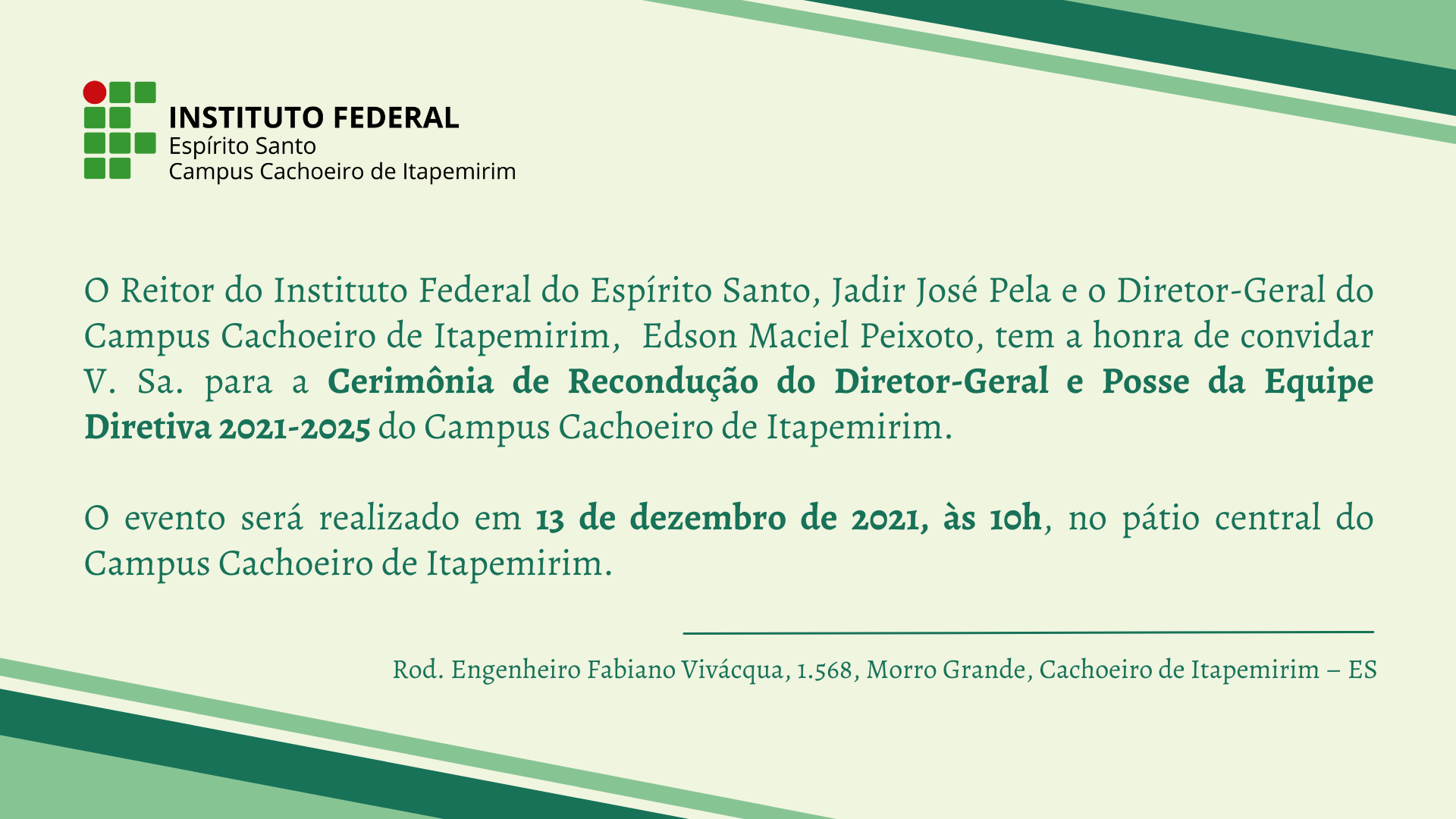 convite cerimonia posse 2